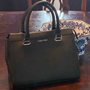 CALVIN KLEIN Black Satchel Handbag